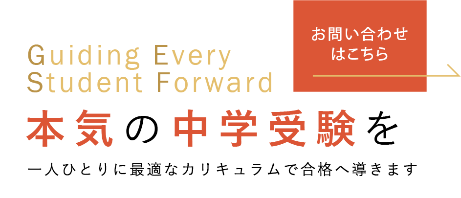 一人ひとりに最適なカリキュラムで合格へ導きます